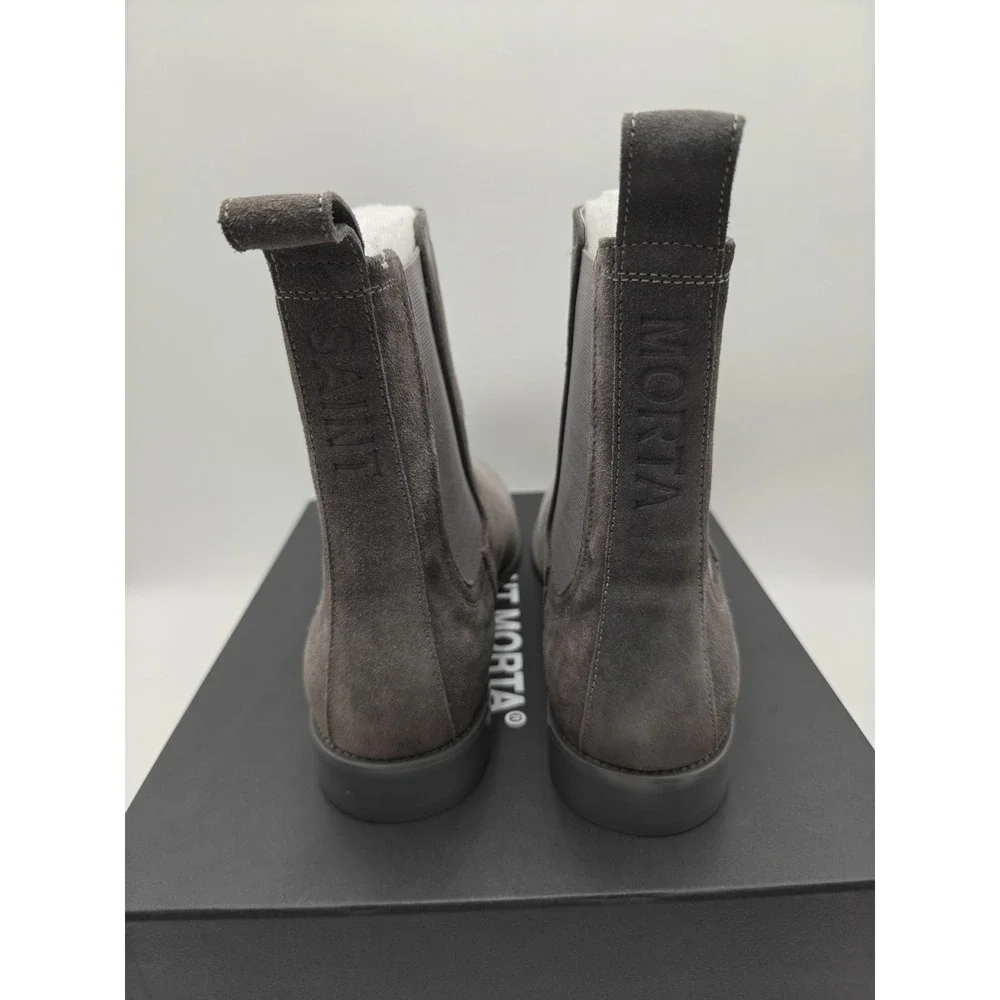 Saint Morta Boots Mens Size 11 Gray Suede Nomad‎ Chelsea Ankle Dress Casual